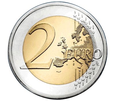  Монета 2 евро 2012 «10 лет наличному обращению евро» Мальта, фото 2 