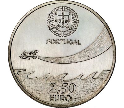  Монета 2,5 евро 2014 «100-летие военной авиации Португалии» Португалия, фото 2 