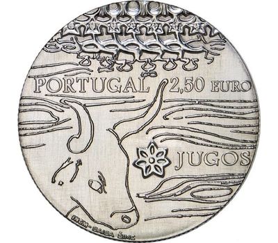  Монета 2,5 евро 2014 «Ярмо» Португалия, фото 2 