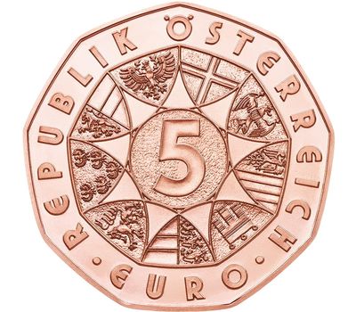  Монета 5 евро 2015 «Новый год — оперетта «Летучая мышь» Австрия, фото 2 