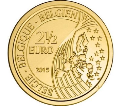  Монета 2,5 евро 2015 «200-летие битвы при Ватерлоо» Бельгия, фото 2 