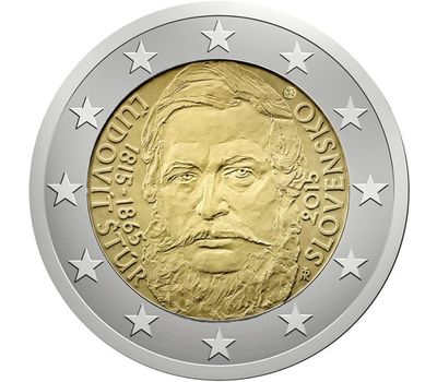  Монета 2 евро 2015 «Людовит Штур» Словакия, фото 1 