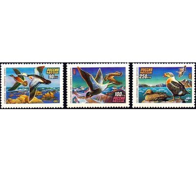  3 почтовые марки «Утки» 1993, фото 1 