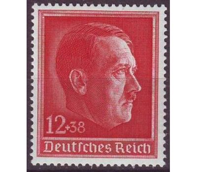  Почтовая марка «49 день рождения Адольфа Гитлера» Третий Рейх 1938, фото 1 