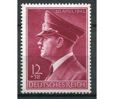  Почтовая марка «День рождения Гитлера» Третий Рейх 1942, фото 1 