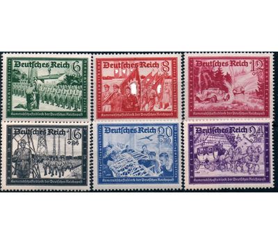  6 почтовых марок «Почтово-товарищеские отношения» Третий Рейх 1941, фото 1 