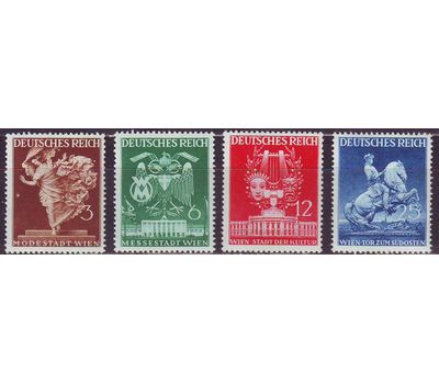  4 почтовые марки «Ярмарка в Вене» Третий Рейх 1941, фото 1 