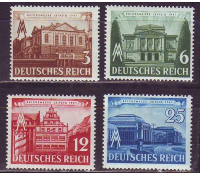  4 почтовые марки «Лейпцигская ярмарка» Третий Рейх 1941, фото 1 