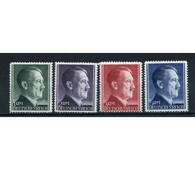  4 почтовые марки «Стандарт. Гитлер» Третий Рейх 1942, фото 1 