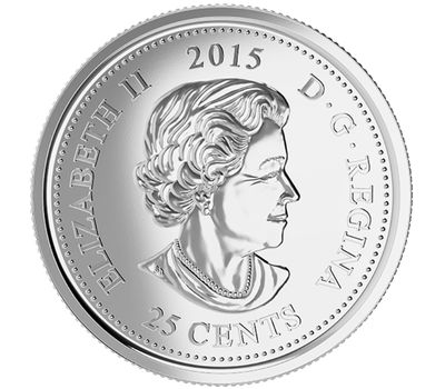  Монета 25 центов 2015 «Стихотворение «На полях Фландрии» Канада, фото 2 