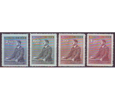  4 почтовые марки «Протекторат Богемии и Моравии» Третий Рейх 1942, фото 1 