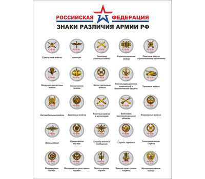  Набор монет «Знаки различия Армии России», фото 3 