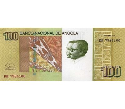  Банкнота 100 кванза 2017 Ангола Пресс, фото 1 