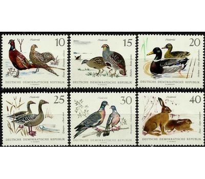  Почтовые марки «Фауна. Охота» ГДР, 1968, фото 1 