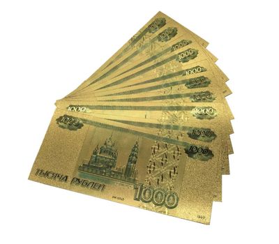  Золотая банкнота 1000 рублей (копия), фото 4 