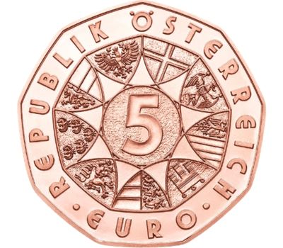  Монета 5 евро 2018 «Пасхальный кролик» Австрия, фото 2 