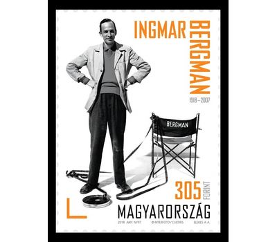  Почтовая марка «Режиссер Ингмар Бергман» Венгрия 2018, фото 1 