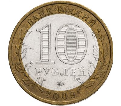  Монета 10 рублей 2009 «Еврейская автономная область» ММД, фото 2 