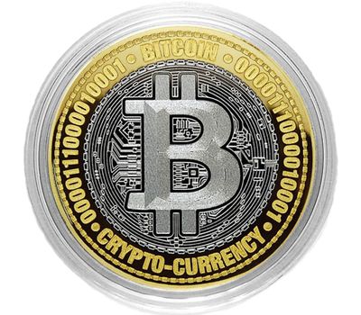  Монета 10 рублей «Криптовалюта Биткоин», фото 1 