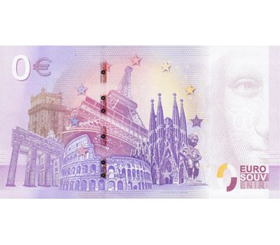  Банкнота 0 евро 2019 «Москва-река», фото 2 