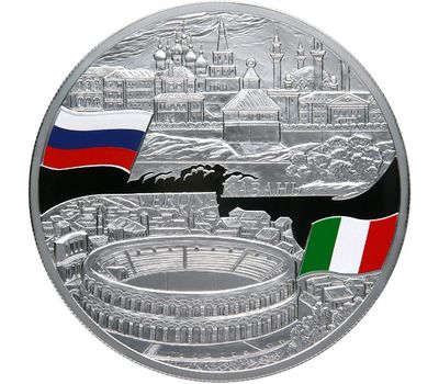  Серебряная монета 25 рублей 2013 «Казань-Верона», фото 1 