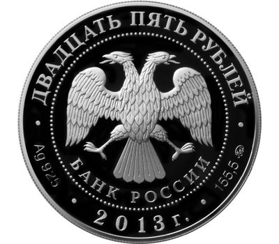  Серебряная монета 25 рублей 2013 «20-летие принятия Конституции РФ», фото 2 