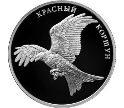  Серебряная монета 2 рубля 2016 «Красный коршун», фото 1 