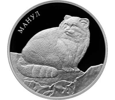  Серебряная монета 2 рубля 2016 «Манул», фото 1 