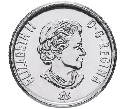  Монета 10 центов 2016 «Парусник» Канада, фото 2 