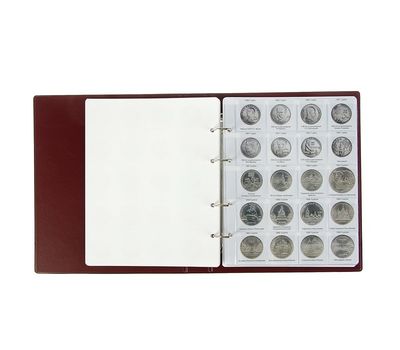  Альбом на кольцах «Памятные монеты СССР» 225х265мм ПВХ, фото 3 