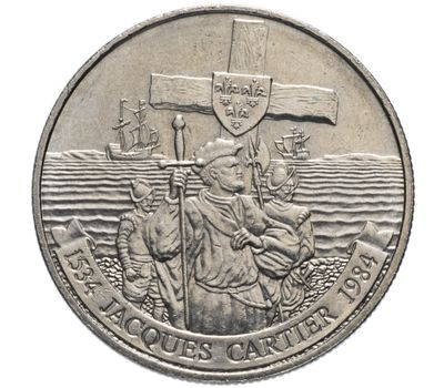  Монета 1 доллар 1984 «Жак Картье» Канада, фото 1 