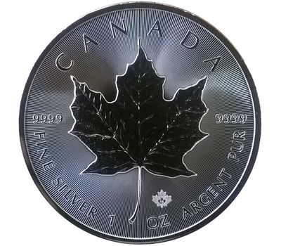  Монета 5 долларов 2018 «Кленовый лист» Канада (серебро), фото 1 