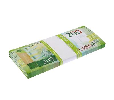  Пачка банкнот 200 рублей (сувенирные), фото 1 