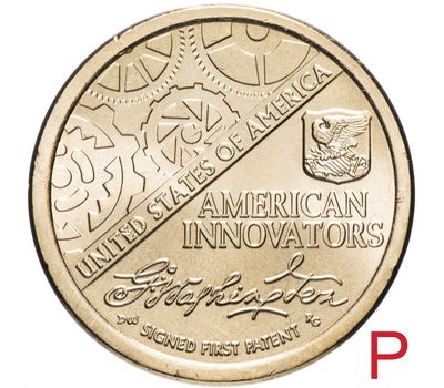  Монета 1 доллар 2018 «Первый патент» США P (Американские инновации), фото 1 