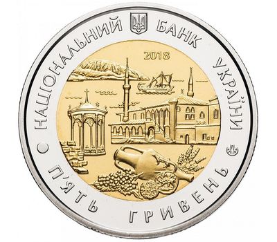  Монета 5 гривен 2018 «Автономная Республика Крым» Украина, фото 2 