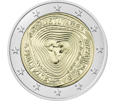  Монета 2 евро 2019 «Литовские народные песни» Литва, фото 1 