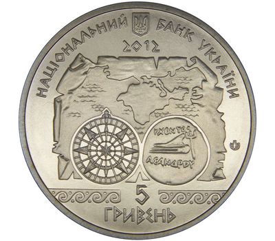  Монета 5 гривен 2012 «Античное судоходство» Украина, фото 2 