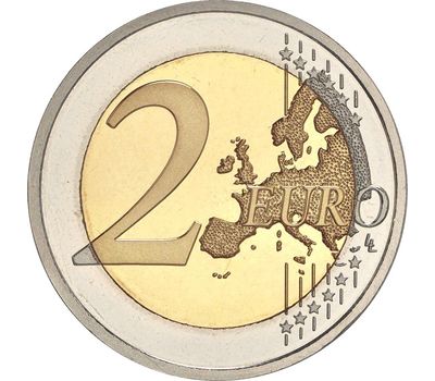  Монета 2 евро 2019 «150 лет со дня смерти Андреаса Калвоса» Греция, фото 2 