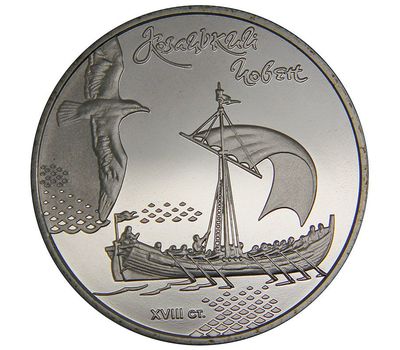  Монета 5 гривен 2010 «Казацкая лодка» Украина, фото 1 