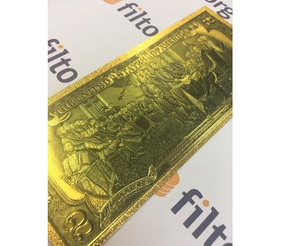  Золотая банкнота 2 доллара 1976 США (копия), фото 4 