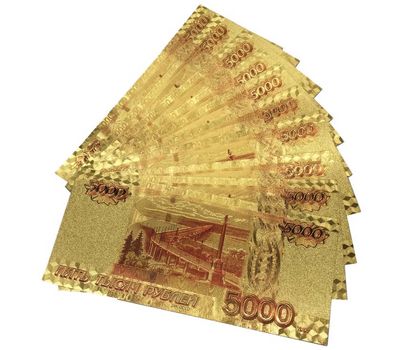  Золотая банкнота 5000 рублей (копия), фото 4 