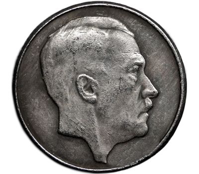  Коллекционная сувенирная монета 5 марок 1943 «Танк Пантера» имитация серебра, фото 2 