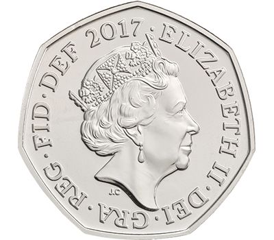  Монета 50 пенсов 2017 «Исаак Ньютон» Великобритания, фото 2 