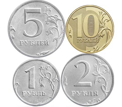  Комплект разменных монет России 2019 г. (4 монеты), фото 1 