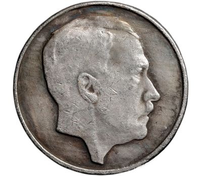  Коллекционная сувенирная монета 5 марок 1943 «Танк Тигр» имитация серебра, фото 2 
