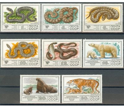  8 почтовых марок «Фаун» СССР 1977, фото 1 