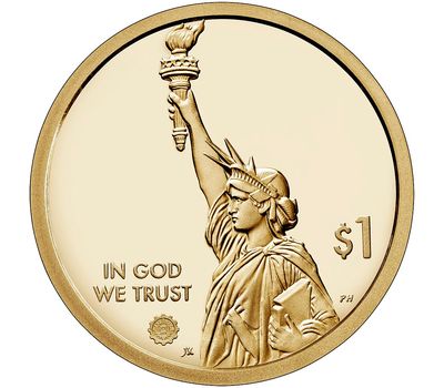  Монета 1 доллар 2019 «Лампа накаливания Томаса Эдисона» D (Американские инновации), фото 2 