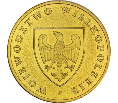  Монета 2 злотых 2005 «Великопольское воеводство» Польша, фото 1 