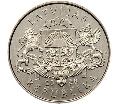  Монета 1 лат 2008 «Лилия» Латвия, фото 2 