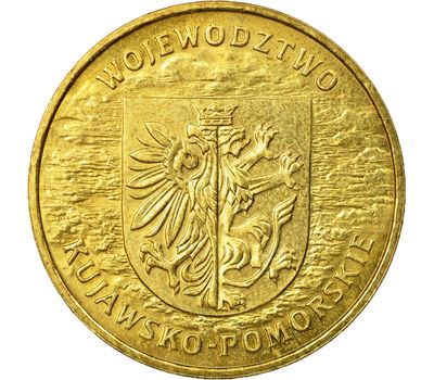  Монета 2 злотых 2004 «Куявско-Поморское воеводство» Польша, фото 1 